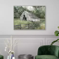 The Old Barn Framed Canvas Art Print