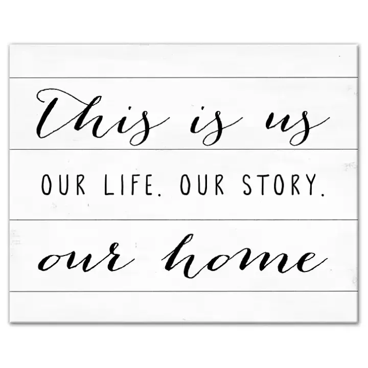 This Is Us Life Story Canvas Art Print