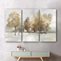 Trail Under The Trees Canvas Art Prints, Set of 3