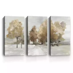 Trail Under The Trees Canvas Art Prints, Set of 3
