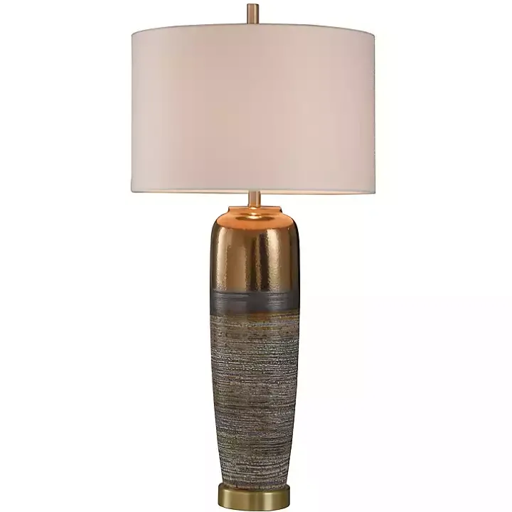 Transitional Ceramic & Metal Table Lamp