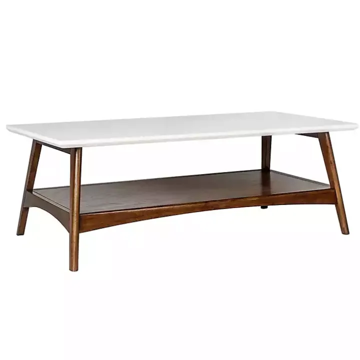 Two-Tone Ava Mid-Century Modern Coffee Table