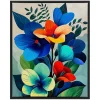 Ultra Violet Blooms II Framed Canvas Art Print
