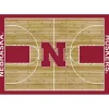 University of Nebraska Courtside Area Rug, 4x6