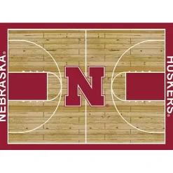 University of Nebraska Courtside Area Rug, 4x6