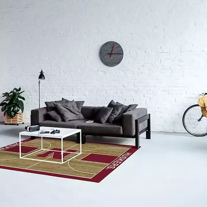 University of Nebraska Courtside Area Rug, 4x6