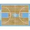 University of North Carolina Courtside Rug, 4x6