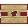 University of Wisconsin Courtside Area Rug, 4x6