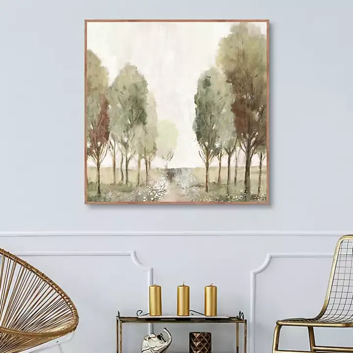 Valley of Green Framed Canvas Art Print