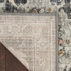 Vintage Charcoal Oushak Area Rug, 5x7