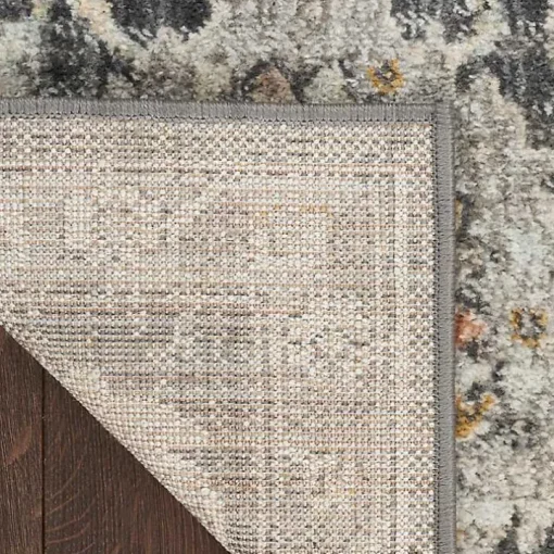 Vintage Charcoal Oushak Area Rug, 5x7