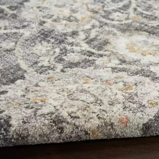 Vintage Charcoal Oushak Area Rug, 5x7