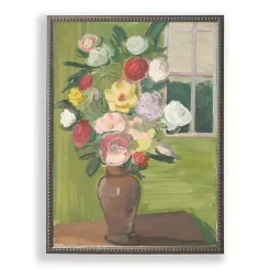 Vintage Floral II Beaded Framed Art Print