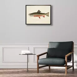Vintage Male Book Trout Framed Art Print