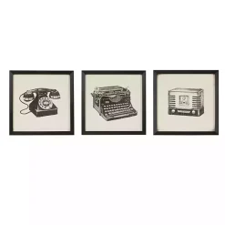Vintage Model Framed Art Prints, Set of 3