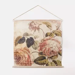 Vintage Roses Hanging Tapestry