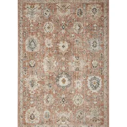 Vintage Rust Oushak Area Rug, 5x7