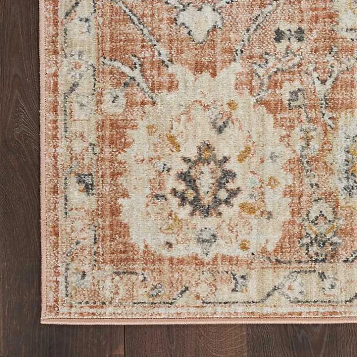 Vintage Rust Oushak Area Rug, 5x7