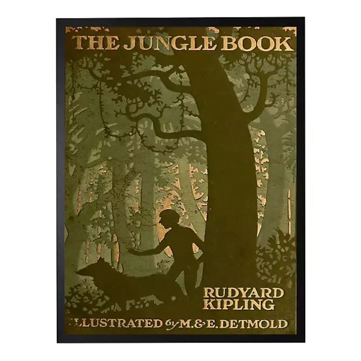 Vintage The Jungle Book Cover Framed Wall Art