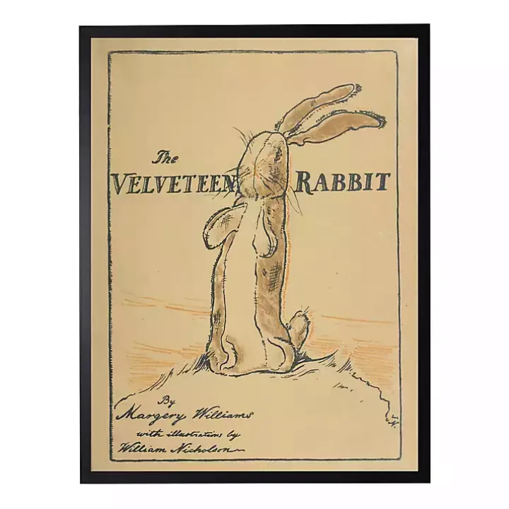 Vintage The Velveteen Rabbit Book Cover Wall Art