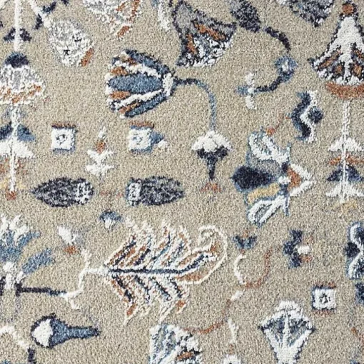 Vista Blue Beige Area Rug, 5x7