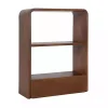 Walnut Brown Kato Single Drawer Wall Shelf