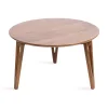 Walnut Brown Mango Wood Round Kershaw Coffee Table