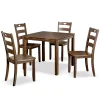 Walnut Wood Brooke 5-pc. Dining Furniture Set