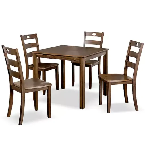 Walnut Wood Brooke 5-pc. Dining Furniture Set
