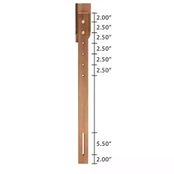 Warm Brown 3-Panel Wood Full Headboard