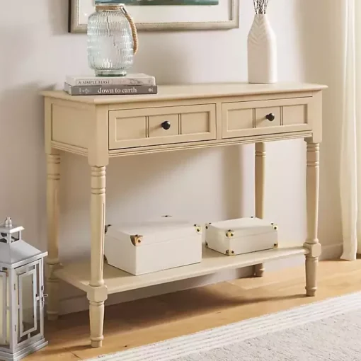 Warm Natural 2- Drawer Samantha Console Table