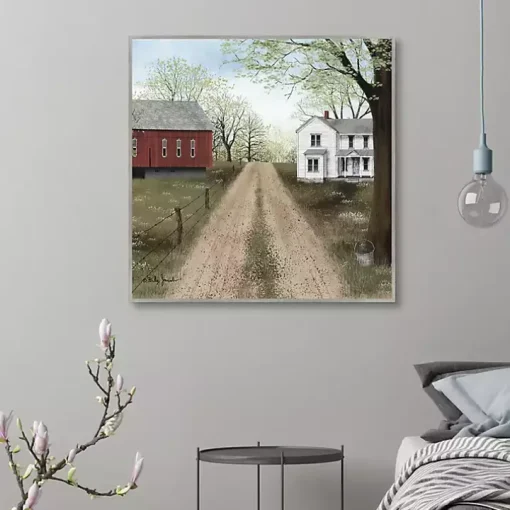Warm Spring Day Framed Canvas Art Print