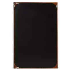 Warm Walnut Rounded Rectangle Wall Mirror