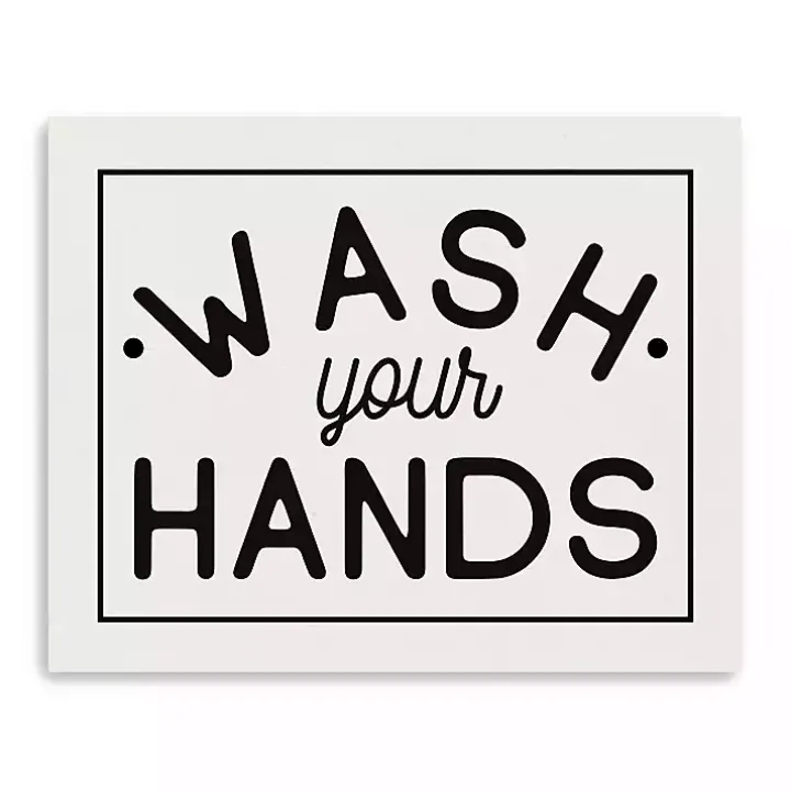 Wash Your Hands Giclee Canvas Art Print, 20x16 in.