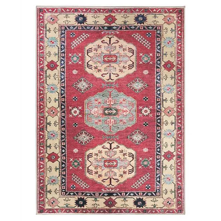 Washable Shary Coral Area Rug, 5x7