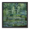 Water Lilies and Japanese Bridge Framed Art Print
