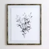 Watercolor Bamboo Leaves Framed Art Print