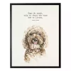 Watercolor Goldendoodle Quote Framed Art Print