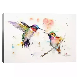 Watercolor Hummingbird Canvas Art Print, 26x18 in.