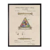 Watercolor Pool Ball Frame Framed Art Print