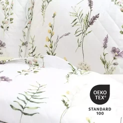 Watercolor Wildflower 3-pc. King Quilt Set
