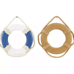 Welcome Life Ring Wall Plaques, Set of 2