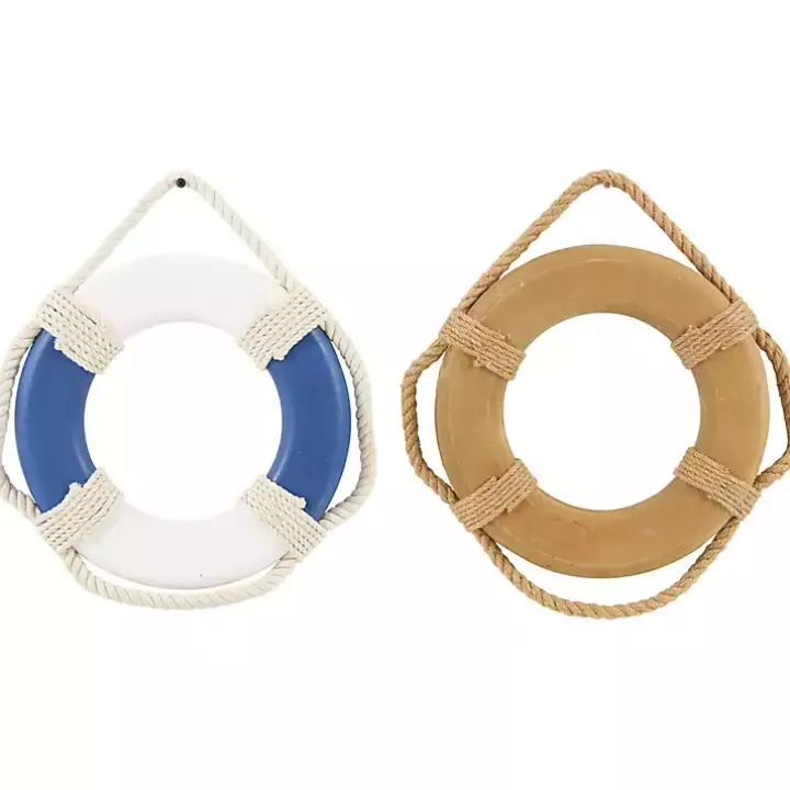 Welcome Life Ring Wall Plaques, Set of 2