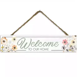 Welcome to Our Home Floral Wall Plaque