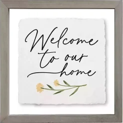 Welcome to Our Home Framed Wall Plaque