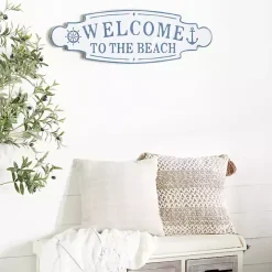 Welcome To The Beach Metal Wall Plaque
