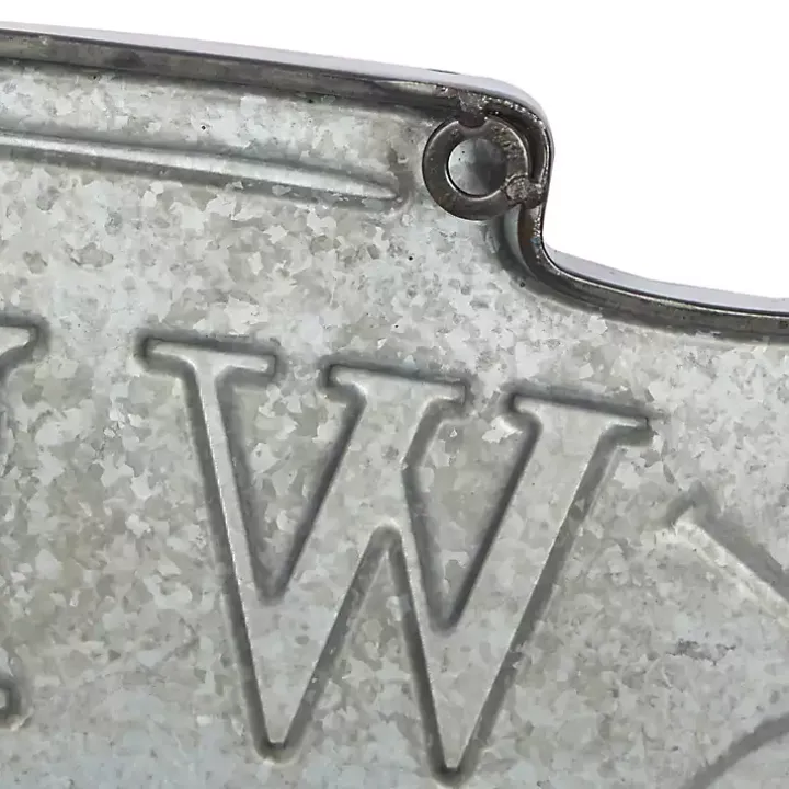 Welcome To The Lake Metal Wall Plaque