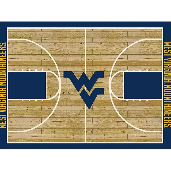 West Virginia University Courtside Area Rug, 4x6