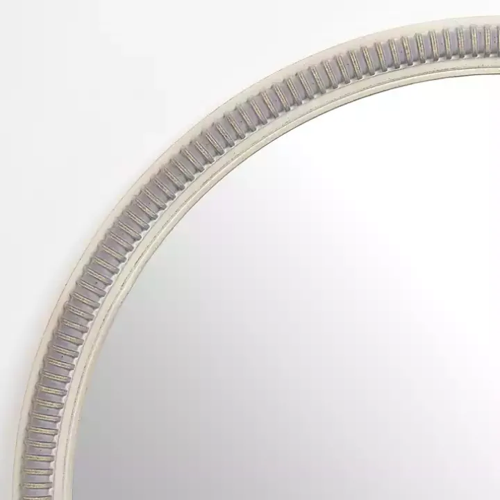 Wexford Ribbed Round Wall Mirror
