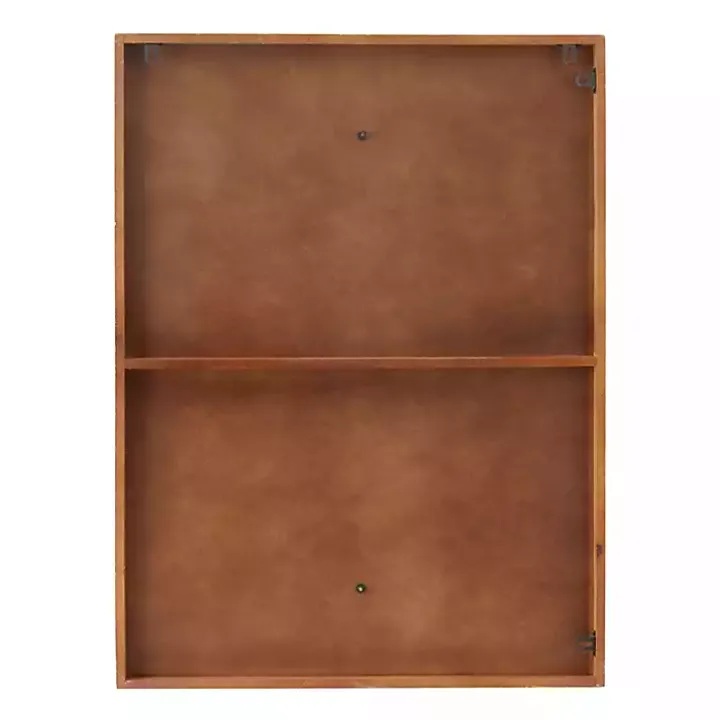 White and Gold Iron Abstract Wave Plaque